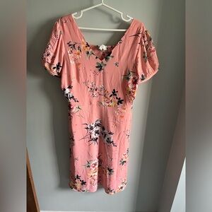 Brand New Pink Floral Loft Dress Size 12P